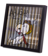 Load image into Gallery viewer, Peanuts® Flying Ace Snoopy Dual-Image Framed Artwork, 10x10