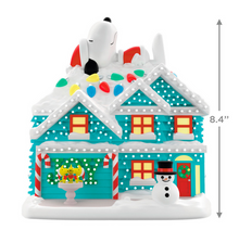 Load image into Gallery viewer, The Peanuts® Gang The Merriest House in Town Musical Tabletop Decoration With Light