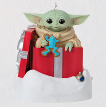 Load image into Gallery viewer, Star Wars: The Mandalorian™ Grogu™ Greetings Ornament With Sound and Motion