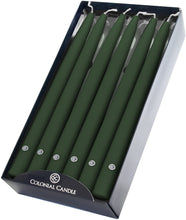 Load image into Gallery viewer, Evergreen Taper Candles-Various sizes avail. *PRICE IS FOR 1 CANDLE