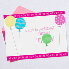 Load image into Gallery viewer, Puppy With Balloons Birthday Card for Great-Granddaughter