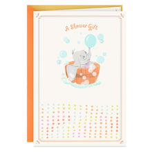 Load image into Gallery viewer, Disney Dumbo in a Bubble Bath Baby Shower Card