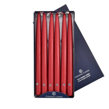 Load image into Gallery viewer, Traditional Cranberry Taper Candle-Various sizes available *PRICE IS FOR 1 CANDLE