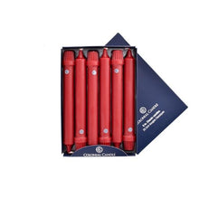 Load image into Gallery viewer, Traditional Cranberry Taper Candle-Various sizes available *PRICE IS FOR 1 CANDLE