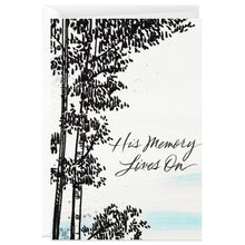 Load image into Gallery viewer, Winter Trees Sympathy Card for Him