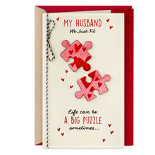 Load image into Gallery viewer, We Just Fit Valentine's Day Card for Husband