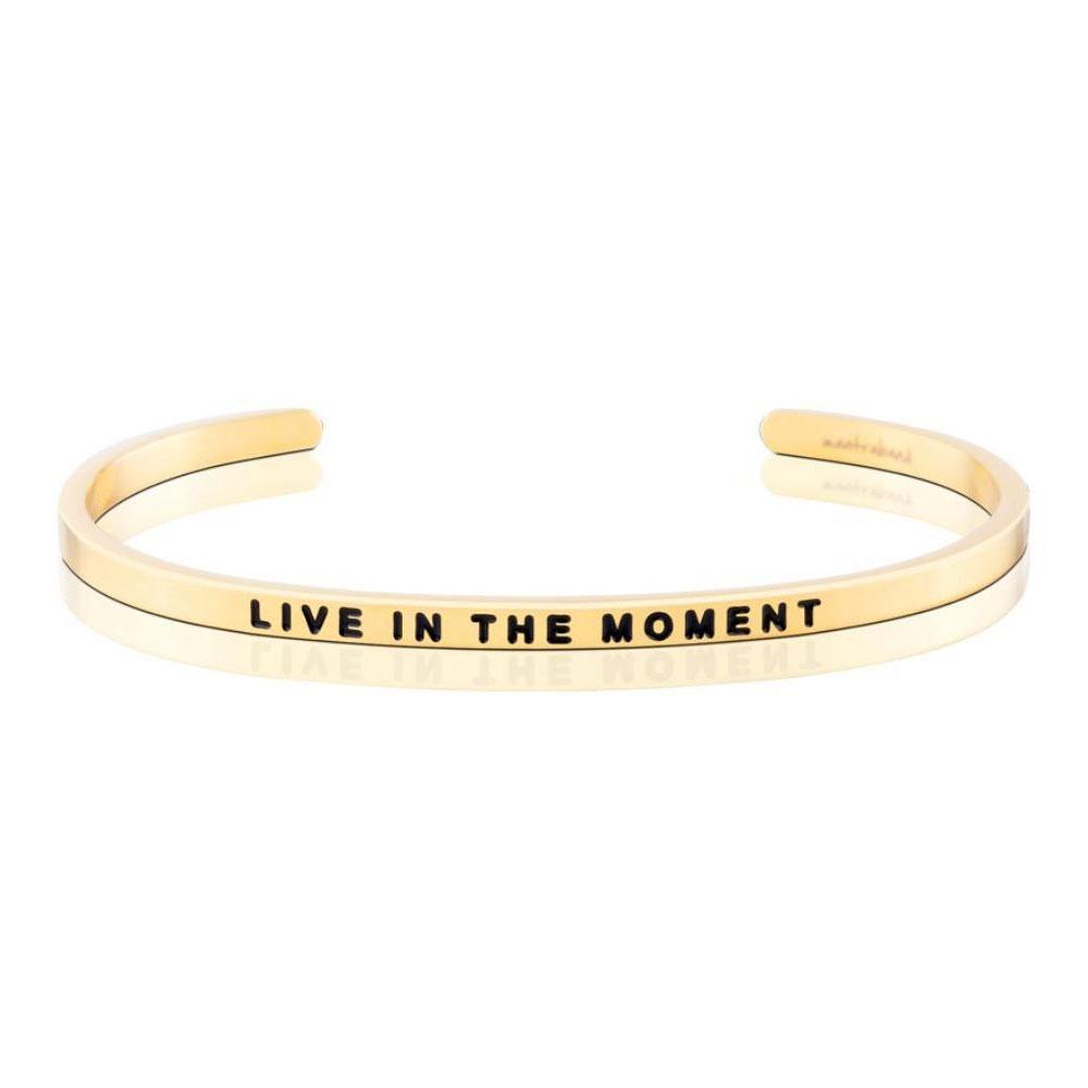 Live the Moment Bracelet Silver Gold or Rose gold Amreen s Hallmark