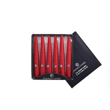 Load image into Gallery viewer, Traditional Cranberry Taper Candle-Various sizes available *PRICE IS FOR 1 CANDLE