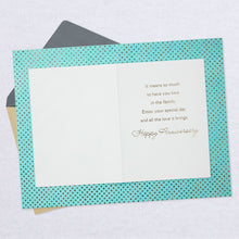 Load image into Gallery viewer, Blue Butterflies and Flowers Anniversary Card for Granddaughter and Husband