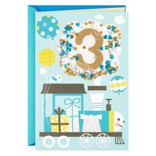 Load image into Gallery viewer, Chugga Chugga Train 3rd Birthday Card
