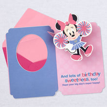 Load image into Gallery viewer, Minnie Mouse Cheerleader Pop Up Birthday Card