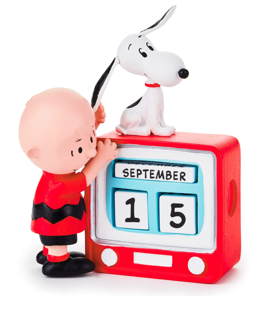 Peanuts® Charlie Brown and Snoopy TV Set Perpetual Calendar