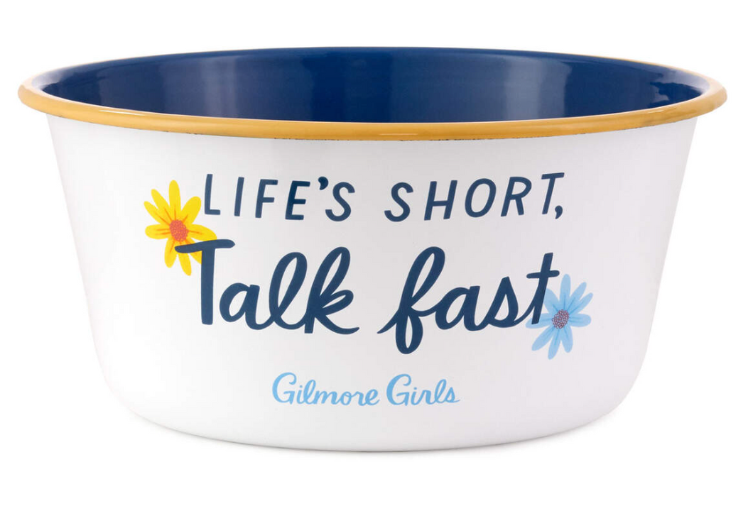 Gilmore Girls Life's Short, Talk Fast Popcorn Bowl