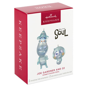 Disney/Pixar Soul Joe Gardner and 22 Ornaments, Set of 2