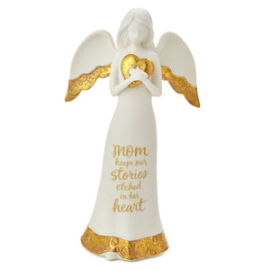 Etched in a Mom's Heart Angel Figurine, 8.75"
