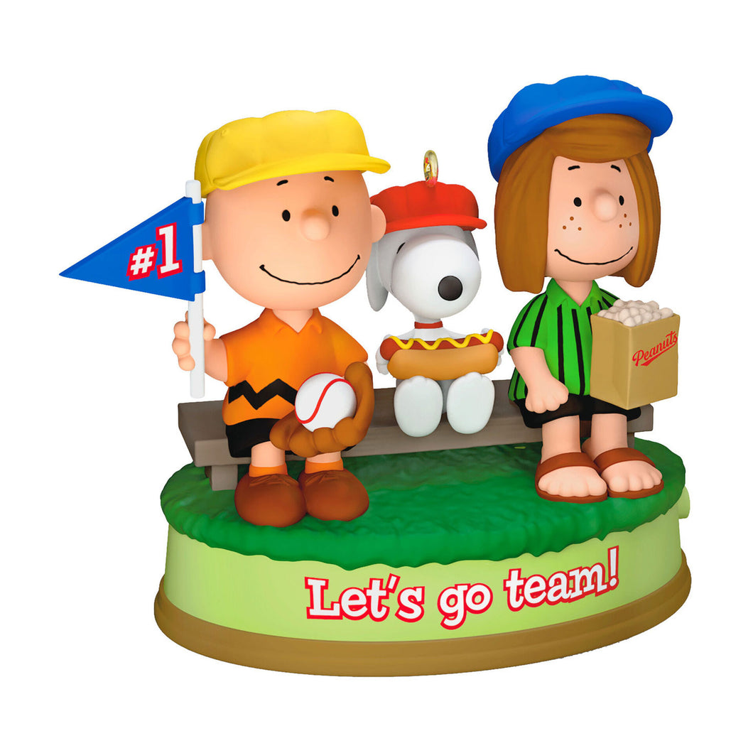 The Peanuts® Gang Batter Up! Musical Ornament