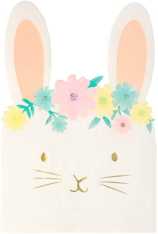Floral Bunny Napkins