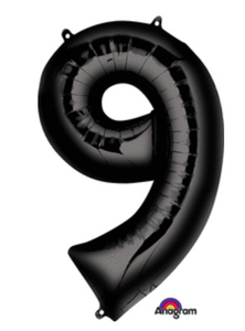 34" Anagram Number 9 Black