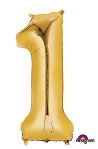 34" Anagram Number 1 Gold
