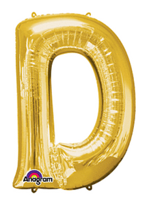 33" Anagram Letter D Gold