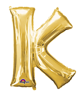 33" Anagram Letter K Gold