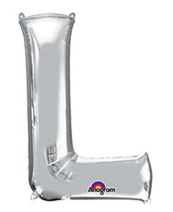 32" Anagram Letter L Silver
