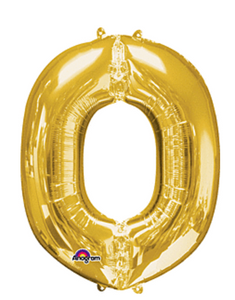 33" Anagram Letter O Gold