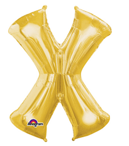 35" Anagram Letter X Gold