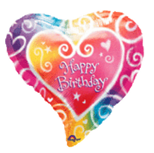 18" Watercolor Birthday