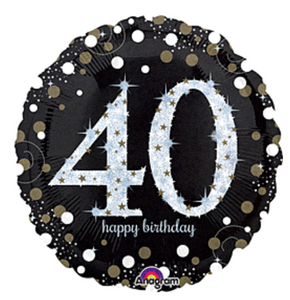 18" Sparkling Birthday 40