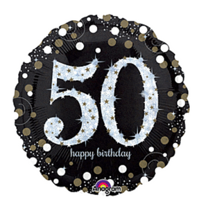 18" Sparkling Birthday 50