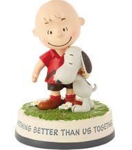 Load image into Gallery viewer, Peanuts® Charlie Brown and Snoopy Together Figurine, 4.75&quot;
