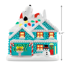 Load image into Gallery viewer, The Peanuts® Gang The Merriest House in Town Musical Tabletop Decoration With Light
