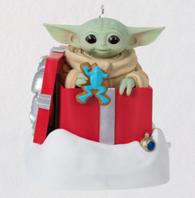 Load image into Gallery viewer, Star Wars: The Mandalorian™ Grogu™ Greetings Ornament With Sound and Motion

