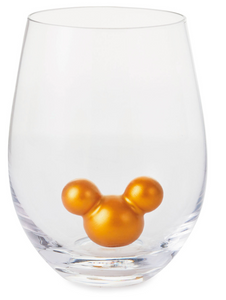 Disney Mickey Mouse Ears Silhouette Stemless Glass, 13 oz.