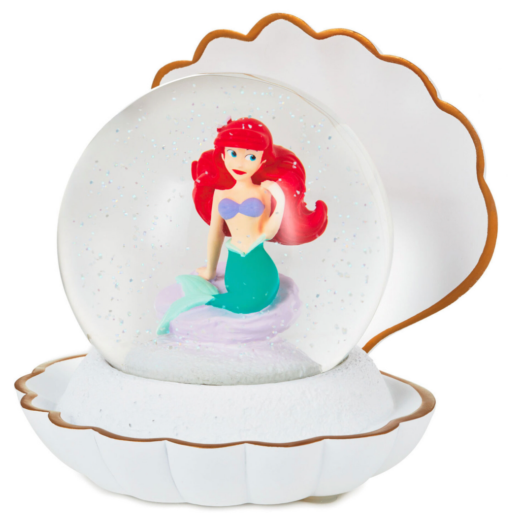 Disney The Little Mermaid Ariel in Seashell Snow Globe