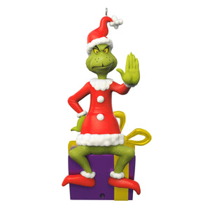 Dr. Seuss's How the Grinch Stole Christmas!™ Grinch Peekbuster Ornament With Motion-Activated Sound