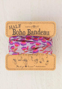 Half Bandeau Purple/Pink Tulips