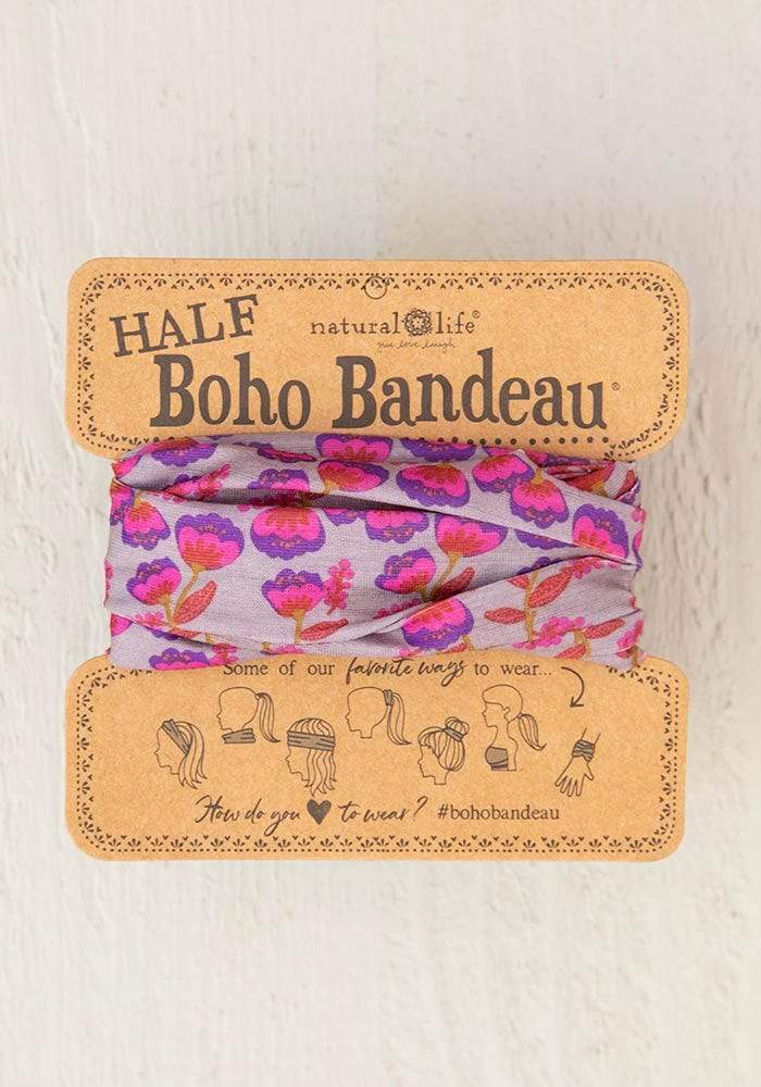 Half Bandeau Purple/Pink Tulips