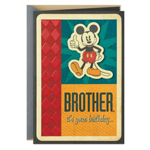 Load image into Gallery viewer, Disney Mickey Mouse Another Year Better Birthday Card for Brother
