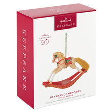 Load image into Gallery viewer, 50 Years of Memories Rocking Horse Special Edition Porcelain Ornament
