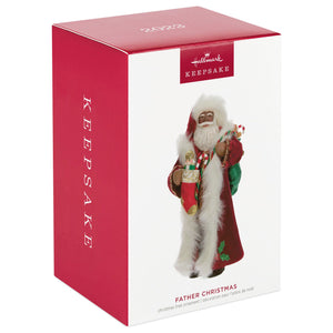 Black Father Christmas Ornament
