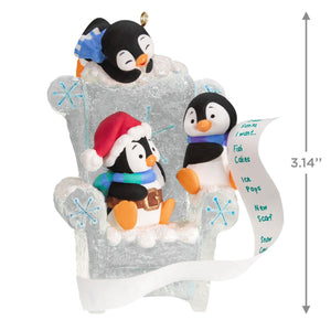 Long Letter to Santa Penguin Ornament