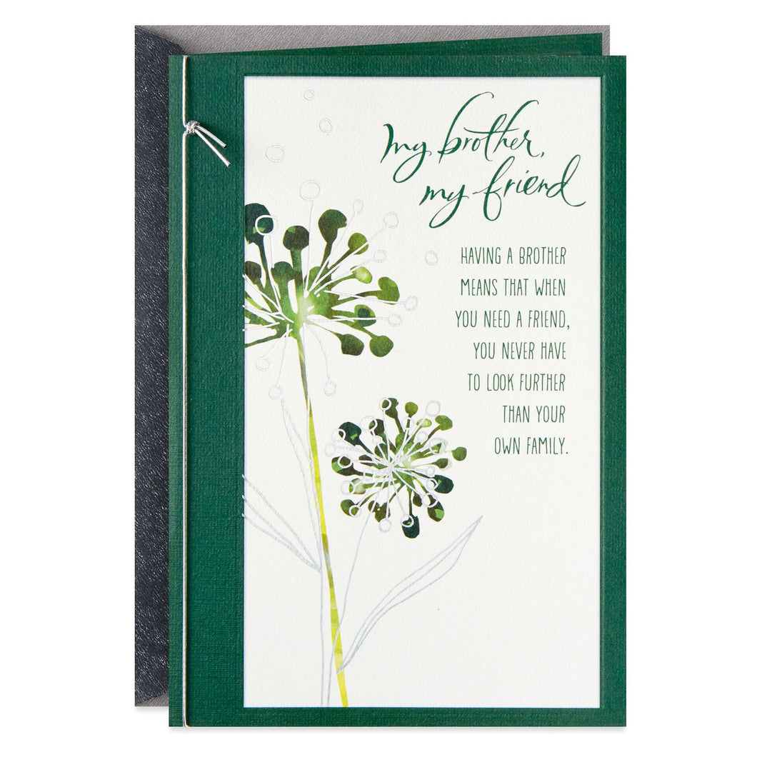 Friend That's Family Birthday Card for Brother