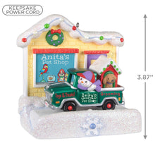 Load image into Gallery viewer, Happy Holiday Parade Collection Anita&#39;s Pet Shop Musical Ornament With Light
