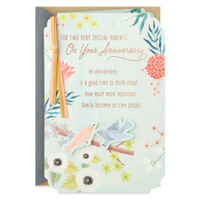 Load image into Gallery viewer, Two Birds on Flowering Branch Anniversary Card for Parents
