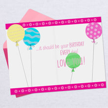 Load image into Gallery viewer, Puppy With Balloons Birthday Card for Great-Granddaughter
