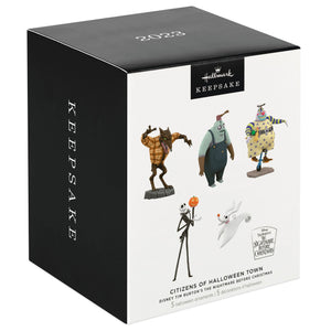 Disney Tim Burton's The Nightmare Before Christmas Citizens of Halloween Town Ornaments, Set of 5