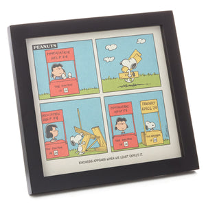 Peanuts® Lucy and Snoopy Kindness Cartoon Framed Art, 8.75x8