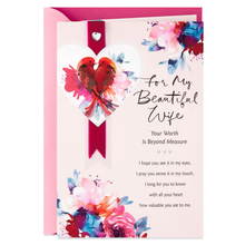 Load image into Gallery viewer, Lovebirds Religious Valentine&#39;s Day Card for Wife
